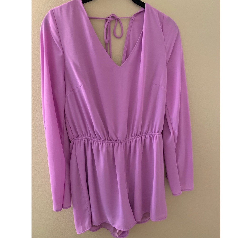 NWT Purple Bell Sleeve Romper